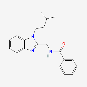 N-{[1-(3-methylbutyl)-1H-benzimidazol-2-yl]methyl}benzamide