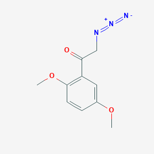 molecular formula C₁₀H₁₁N₃O₃ B1139808 2-Azido-1-(2,5-dimethoxyphenyl)ethanone CAS No. 329039-62-5
