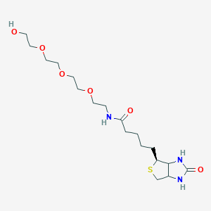 molecular formula C₁₈H₃₃N₃O₆S B1139810 1-生物素基氨基-3,6,9-三氧十一烷-11-醇 CAS No. 1322625-82-0