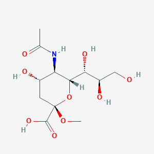 molecular formula C₁₂H₂₁NO₉ B1139811 2-O-甲基-β-D-N-乙酰神经氨酸 CAS No. 23755-35-3
