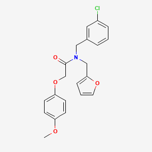 N-(3-chlorobenzyl)-N-(furan-2-ylmethyl)-2-(4-methoxyphenoxy)acetamide