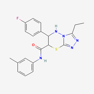 3-ethyl-6-(4-fluorophenyl)-N-(3-methylphenyl)-6,7-dihydro-5H-[1,2,4]triazolo[3,4-b][1,3,4]thiadiazine-7-carboxamide