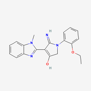 5-Amino-1-(2-ethoxyphenyl)-4-(1-methyl-1H-1,3-benzodiazol-2-YL)-2,3-dihydro-1H-pyrrol-3-one