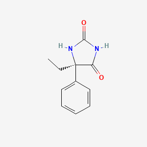 molecular formula C₁₁H₁₂N₂O₂ B1139816 (-)-5-乙基-5-苯基乙内酰脲 CAS No. 65567-32-0