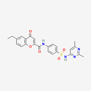 N-{4-[(2,6-dimethylpyrimidin-4-yl)sulfamoyl]phenyl}-6-ethyl-4-oxo-4H-chromene-2-carboxamide