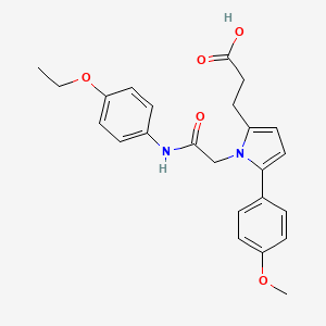 3-[1-{2-[(4-ethoxyphenyl)amino]-2-oxoethyl}-5-(4-methoxyphenyl)-1H-pyrrol-2-yl]propanoic acid