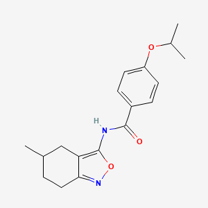 N-(5-methyl-4,5,6,7-tetrahydro-2,1-benzoxazol-3-yl)-4-(propan-2-yloxy)benzamide