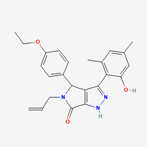 4-(4-ethoxyphenyl)-3-(2-hydroxy-4,6-dimethylphenyl)-5-(prop-2-en-1-yl)-4,5-dihydropyrrolo[3,4-c]pyrazol-6(1H)-one