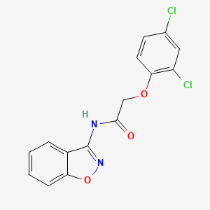 molecular formula C15H10Cl2N2O3 B11398255 N-(1,2-benzoxazol-3-yl)-2-(2,4-dichlorophenoxy)acetamide 