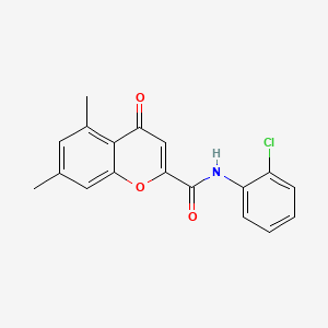 N-(2-chlorophenyl)-5,7-dimethyl-4-oxo-4H-chromene-2-carboxamide