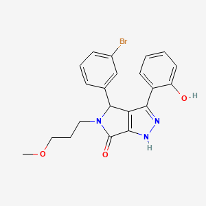 4-(3-bromophenyl)-3-(2-hydroxyphenyl)-5-(3-methoxypropyl)-4,5-dihydropyrrolo[3,4-c]pyrazol-6(1H)-one