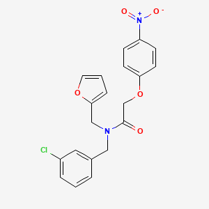 N-(3-chlorobenzyl)-N-(furan-2-ylmethyl)-2-(4-nitrophenoxy)acetamide