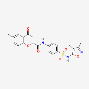 N-{4-[(3,4-dimethyl-1,2-oxazol-5-yl)sulfamoyl]phenyl}-6-methyl-4-oxo-4H-chromene-2-carboxamide