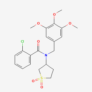 2-chloro-N-(1,1-dioxidotetrahydrothiophen-3-yl)-N-(3,4,5-trimethoxybenzyl)benzamide