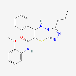 N-(2-methoxyphenyl)-6-phenyl-3-propyl-6,7-dihydro-5H-[1,2,4]triazolo[3,4-b][1,3,4]thiadiazine-7-carboxamide