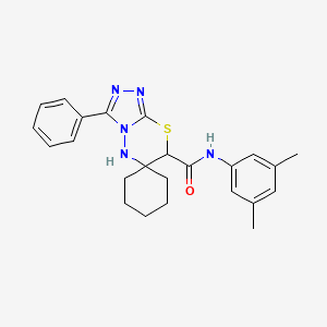 N-(3,5-dimethylphenyl)-3'-phenylspiro[cyclohexane-1,6'-[1,2,4]triazolo[3,4-b][1,3,4]thiadiazine]-7'-carboxamide