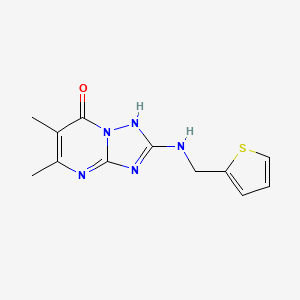 5,6-dimethyl-2-[(thiophen-2-ylmethyl)amino][1,2,4]triazolo[1,5-a]pyrimidin-7(3H)-one