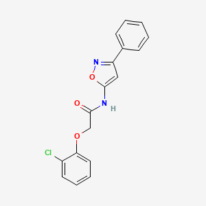 2-(2-chlorophenoxy)-N-(3-phenyl-1,2-oxazol-5-yl)acetamide