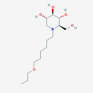 molecular formula C₁₅H₃₁NO₅ B1139863 N-(7-Oxadecyl)deoxynojirimycin CAS No. 160632-05-3