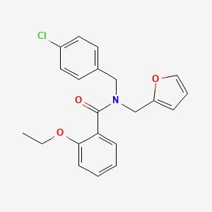 N-(4-chlorobenzyl)-2-ethoxy-N-(furan-2-ylmethyl)benzamide