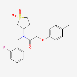 N-(1,1-dioxidotetrahydrothiophen-3-yl)-N-(2-fluorobenzyl)-2-(4-methylphenoxy)acetamide