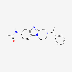 N-[2-(1-phenylethyl)-1,2,3,4-tetrahydropyrazino[1,2-a]benzimidazol-8-yl]acetamide