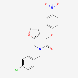 N-(4-chlorobenzyl)-N-(furan-2-ylmethyl)-2-(4-nitrophenoxy)acetamide