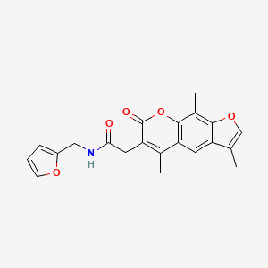 N-(2-furylmethyl)-2-(3,5,9-trimethyl-7-oxo-7H-furo[3,2-g]chromen-6-yl)acetamide