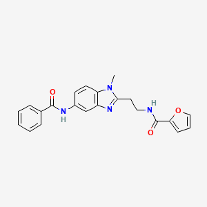 N-(2-{1-methyl-5-[(phenylcarbonyl)amino]-1H-benzimidazol-2-yl}ethyl)furan-2-carboxamide