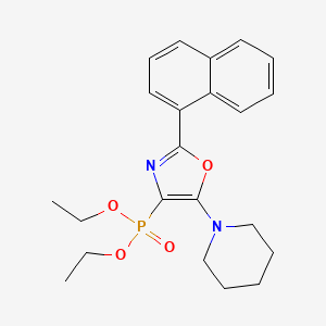 Diethyl [2-(naphthalen-1-yl)-5-(piperidin-1-yl)-1,3-oxazol-4-yl]phosphonate