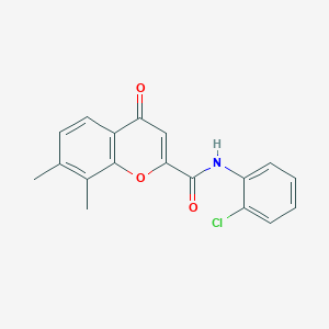 N-(2-chlorophenyl)-7,8-dimethyl-4-oxo-4H-chromene-2-carboxamide