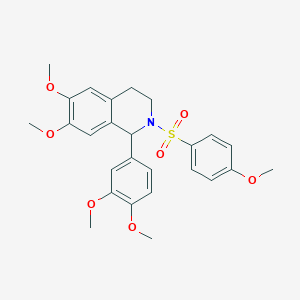 1-(3,4-Dimethoxyphenyl)-6,7-dimethoxy-2-[(4-methoxyphenyl)sulfonyl]-1,2,3,4-tetrahydroisoquinoline