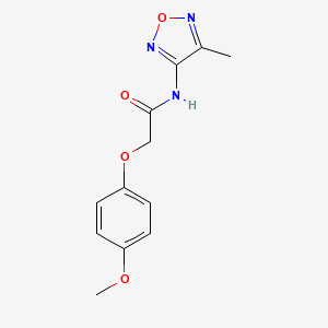 2-(4-methoxyphenoxy)-N-(4-methyl-1,2,5-oxadiazol-3-yl)acetamide