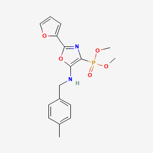 Dimethyl {2-(furan-2-yl)-5-[(4-methylbenzyl)amino]-1,3-oxazol-4-yl}phosphonate