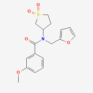 molecular formula C17H19NO5S B11398928 N-(1,1-dioxidotetrahydrothiophen-3-yl)-N-(furan-2-ylmethyl)-3-methoxybenzamide 