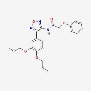 N-[4-(3,4-dipropoxyphenyl)-1,2,5-oxadiazol-3-yl]-2-phenoxyacetamide