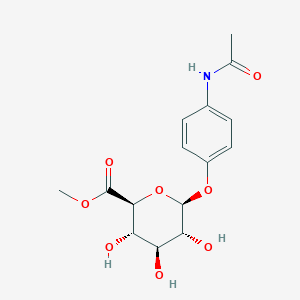 molecular formula C₁₅H₁₉NO₈ B1139901 4-乙酰氨基苯基-β-D-葡萄糖醛酸甲酯 CAS No. 570394-17-1