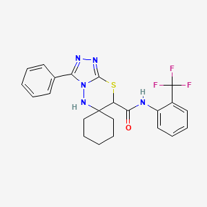 3'-phenyl-N-[2-(trifluoromethyl)phenyl]spiro[cyclohexane-1,6'-[1,2,4]triazolo[3,4-b][1,3,4]thiadiazine]-7'-carboxamide