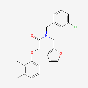 N-(3-chlorobenzyl)-2-(2,3-dimethylphenoxy)-N-(furan-2-ylmethyl)acetamide