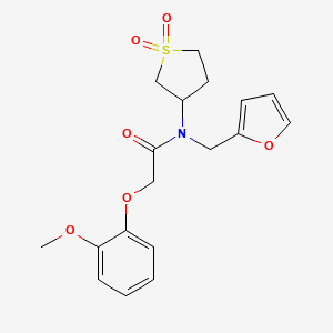 N-(1,1-dioxidotetrahydrothiophen-3-yl)-N-(furan-2-ylmethyl)-2-(2-methoxyphenoxy)acetamide