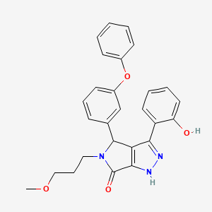 3-(2-hydroxyphenyl)-5-(3-methoxypropyl)-4-(3-phenoxyphenyl)-4,5-dihydropyrrolo[3,4-c]pyrazol-6(1H)-one