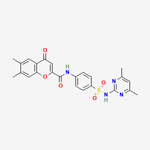 N-{4-[(4,6-dimethylpyrimidin-2-yl)sulfamoyl]phenyl}-6,7-dimethyl-4-oxo-4H-chromene-2-carboxamide