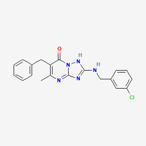 6-Benzyl-2-[(3-chlorobenzyl)amino]-5-methyl[1,2,4]triazolo[1,5-a]pyrimidin-7-ol