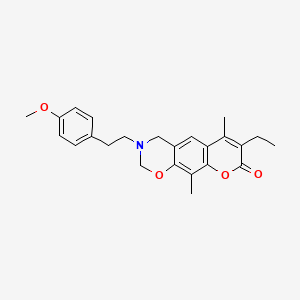 7-ethyl-3-[2-(4-methoxyphenyl)ethyl]-6,10-dimethyl-3,4-dihydro-2H,8H-chromeno[6,7-e][1,3]oxazin-8-one