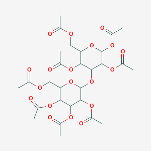 molecular formula C₂₈H₃₈O₁₉ B1139920 Laminaribiose peracetate CAS No. 51157-42-7