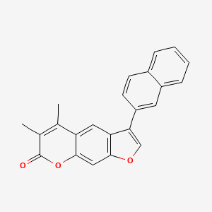 5,6-dimethyl-3-(2-naphthyl)-7H-furo[3,2-g]chromen-7-one