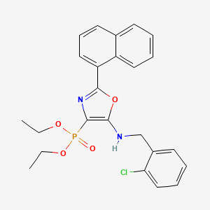 Diethyl {5-[(2-chlorobenzyl)amino]-2-(naphthalen-1-yl)-1,3-oxazol-4-yl}phosphonate