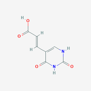 molecular formula C₇H₆N₂O₄ B1139923 (E)-5-(2-Carboxvinyl)uracil CAS No. 57412-59-6