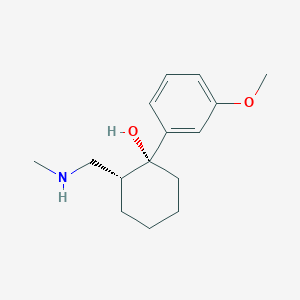 molecular formula C₁₅H₂₃NO₂ B1139924 rac N-Desmethyl Tramadol CAS No. 147762-57-0
