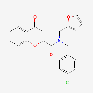 N-(4-chlorobenzyl)-N-(furan-2-ylmethyl)-4-oxo-4H-chromene-2-carboxamide